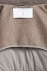 Taupe flannel and knit hooded jacket - Made in Italy sold by Pini Parma
