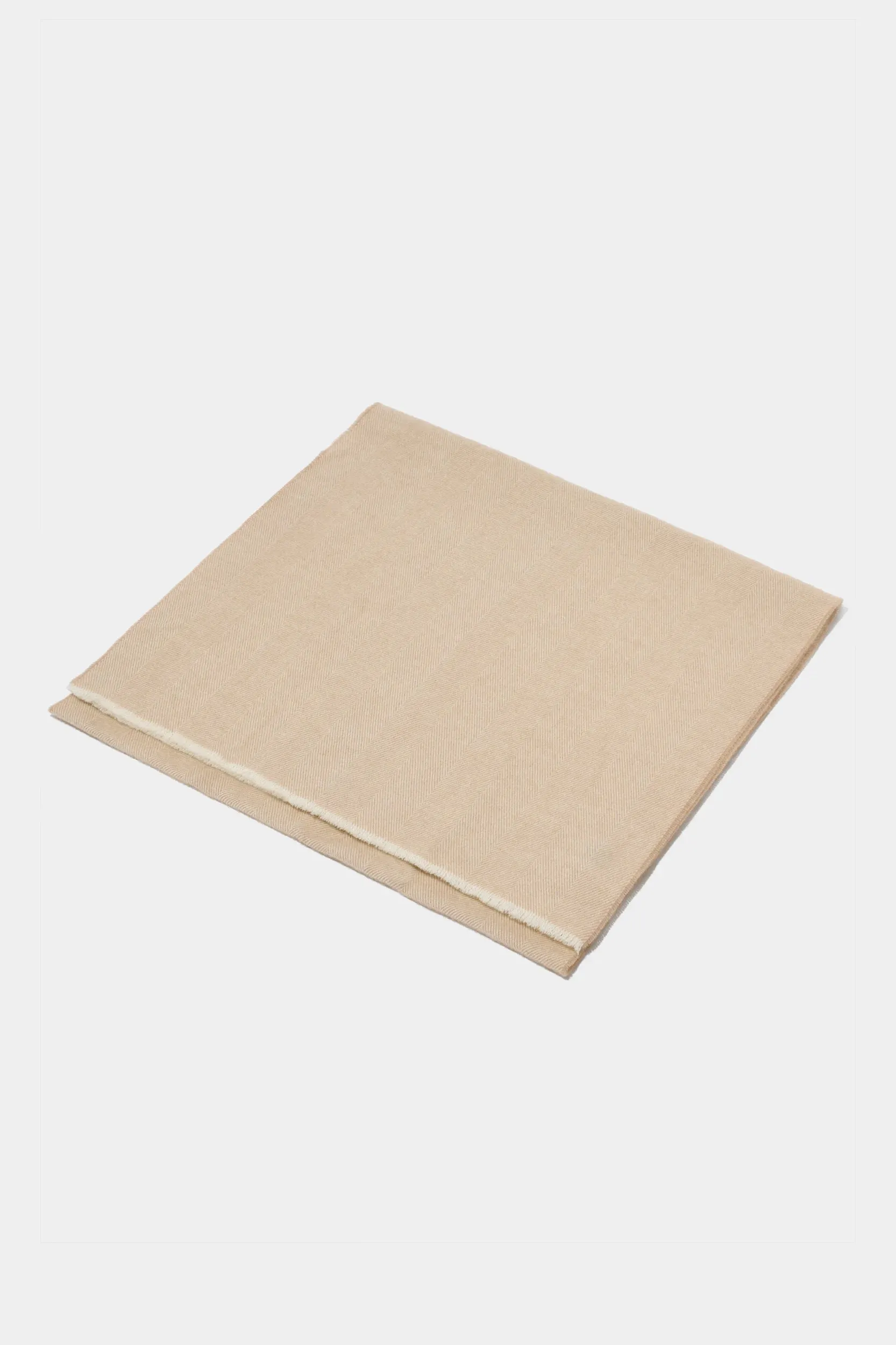 Beige herringbone scarf - Made in Italy sold by Pini Parma product image thumbnail 4