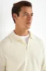 White wool polo - Made in Italy sold by Pini Parma