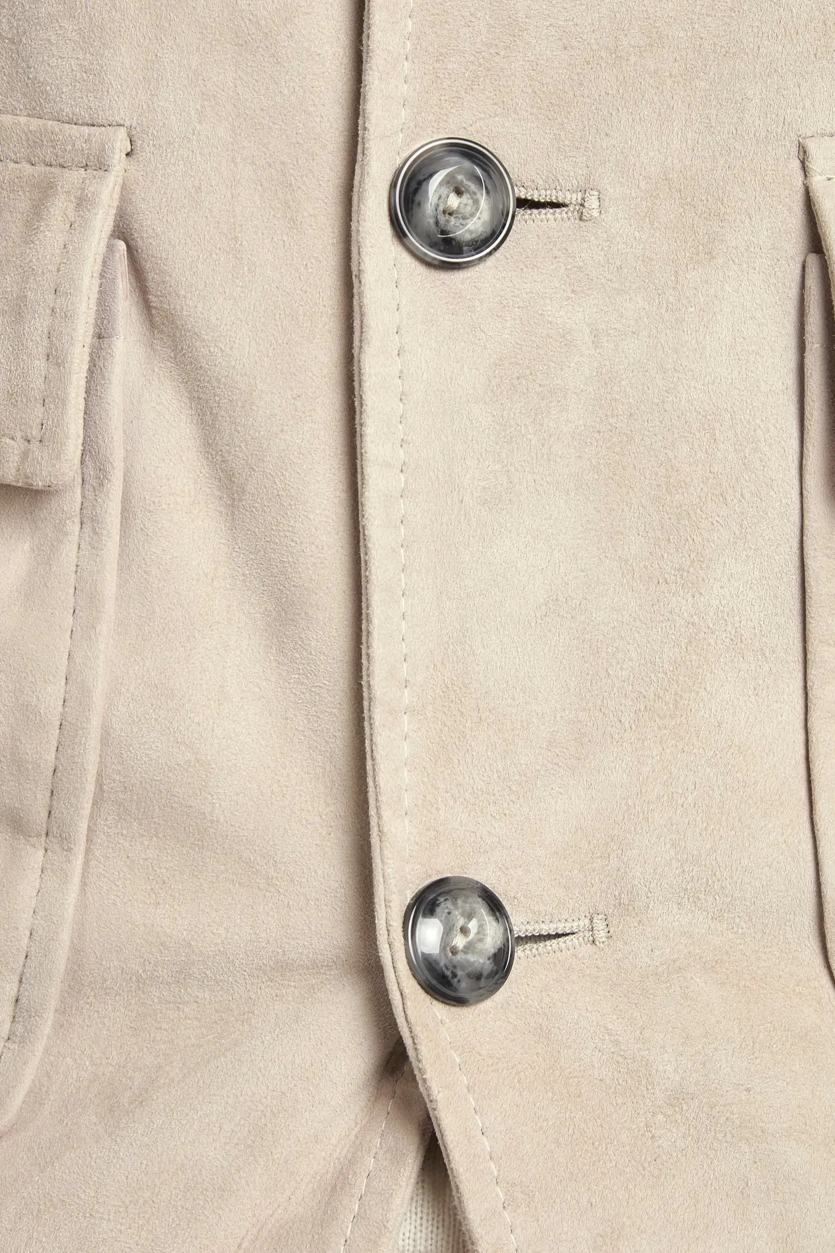 Beige suede and knit bomber - Made in Italy sold by Pini Parma product image thumbnail 3