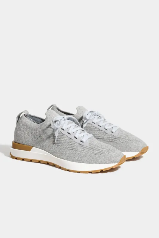 Light grey knitted sneakers - Made In Italy sold by Pini Parma