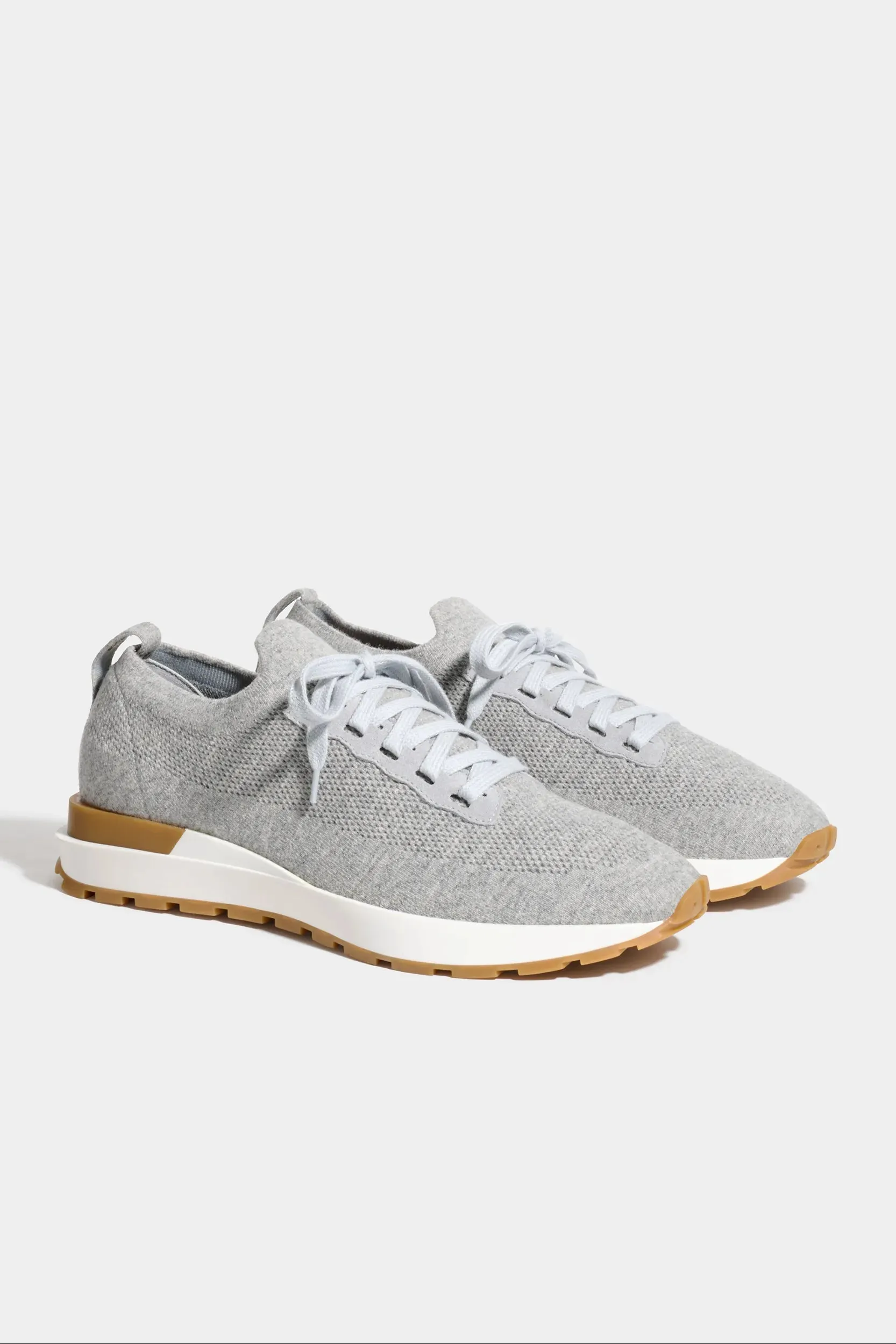 Light grey knitted sneakers - Made In Italy sold by Pini Parma