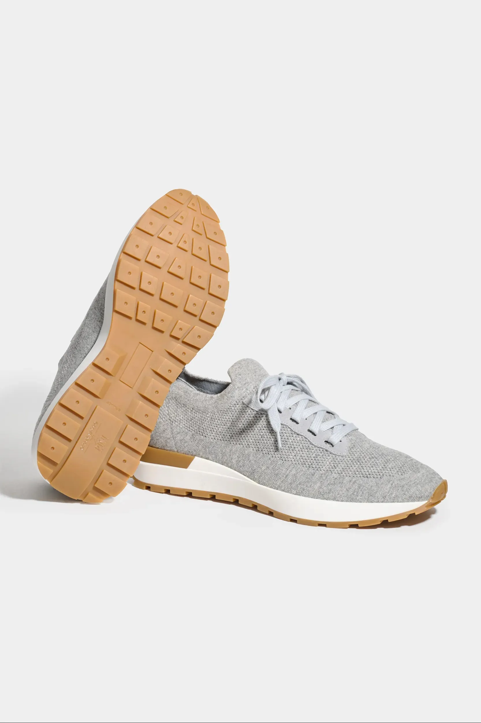 Light grey knitted sneakers - Made In Italy sold by Pini Parma product image thumbnail 2