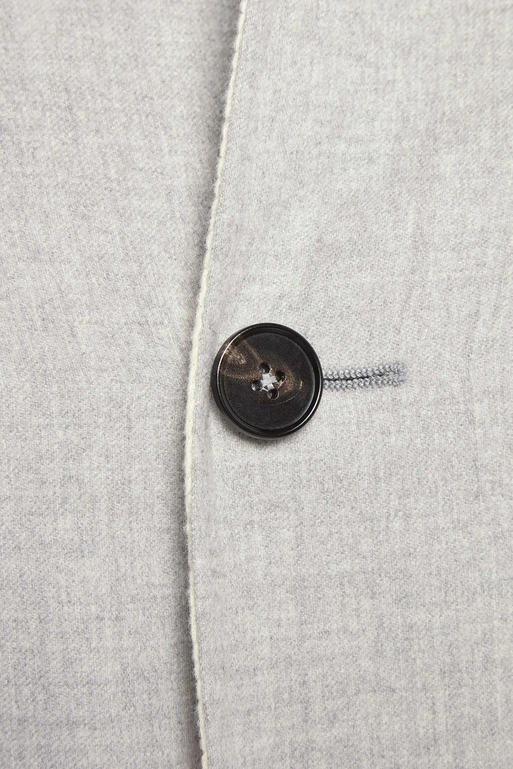 Light grey and white reversible coat - Made in Italy sold by Pini Parma product image thumbnail 4