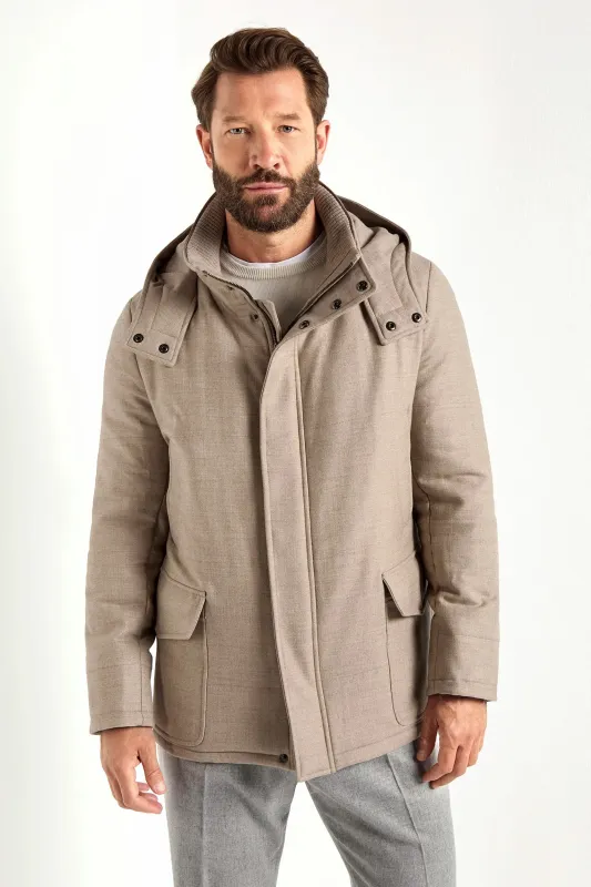 Beige parka – Made in Italy sold by Pini Parma