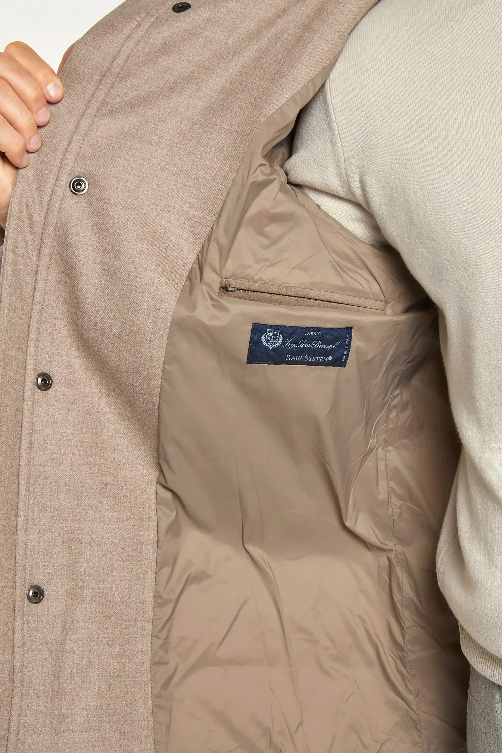 Beige parka – Made in Italy sold by Pini Parma product image thumbnail 2