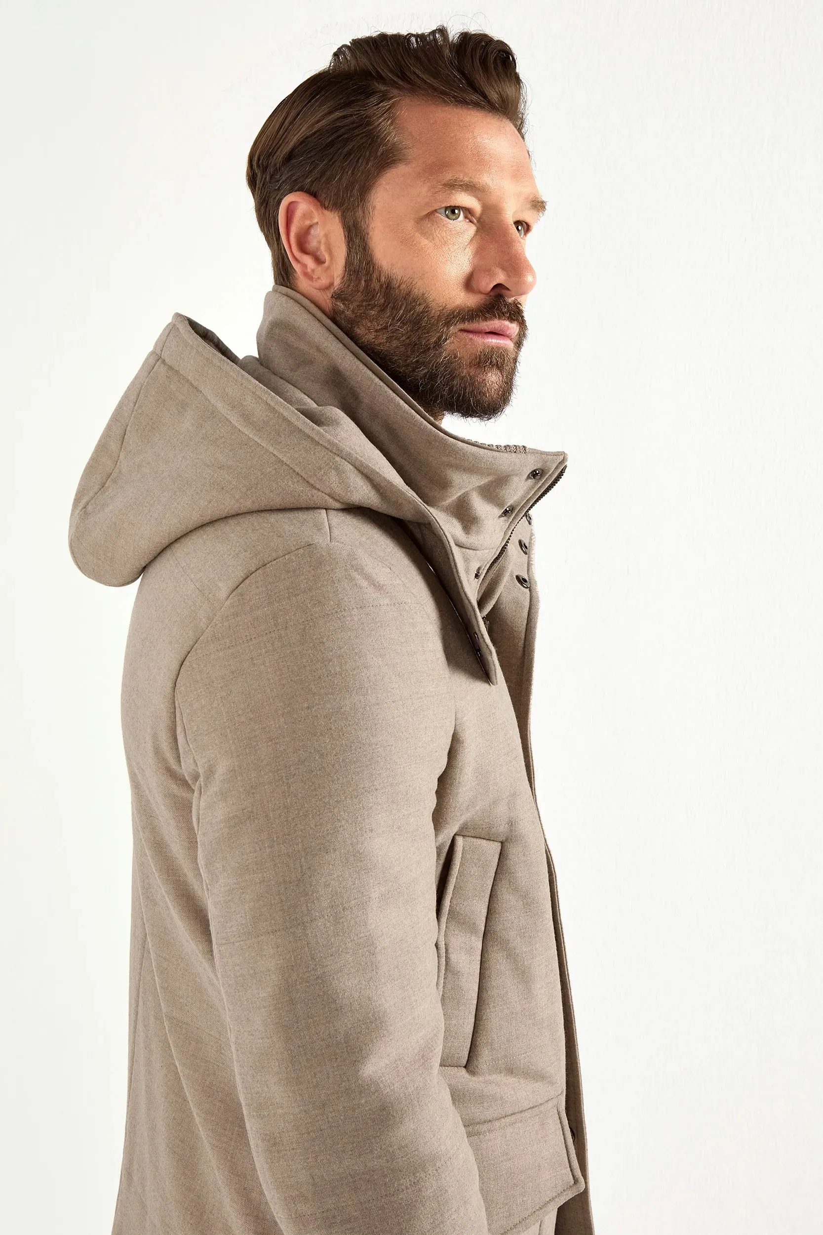 Beige parka – Made in Italy sold by Pini Parma product image thumbnail 3