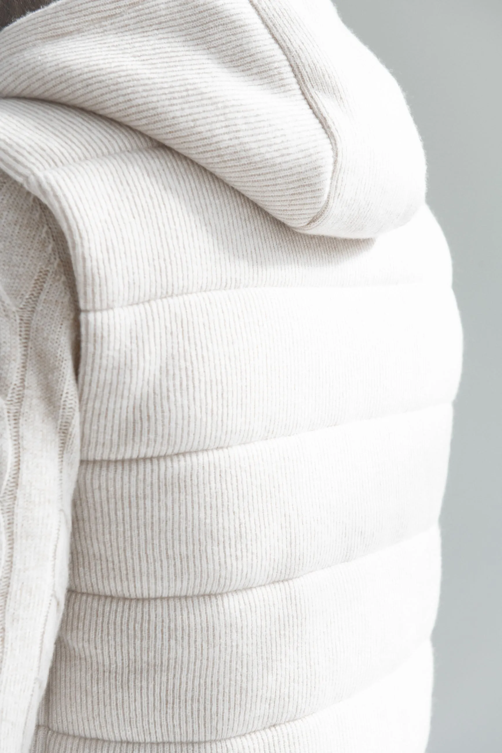 Sand ribbed cashmere blend vest - Made in Italy sold by Pini Parma product image thumbnail 3