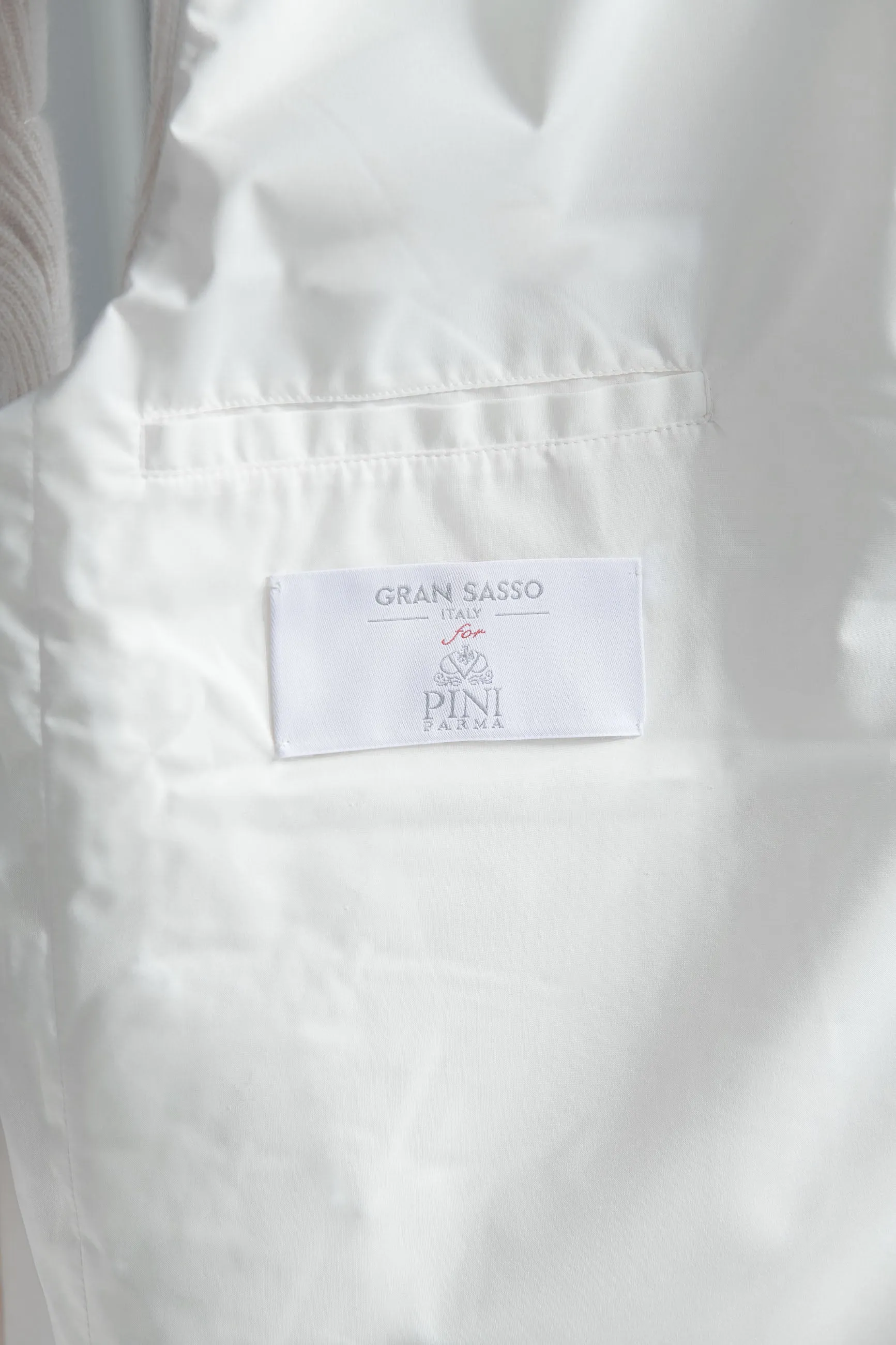 Sand ribbed cashmere blend vest - Made in Italy sold by Pini Parma product image thumbnail 2