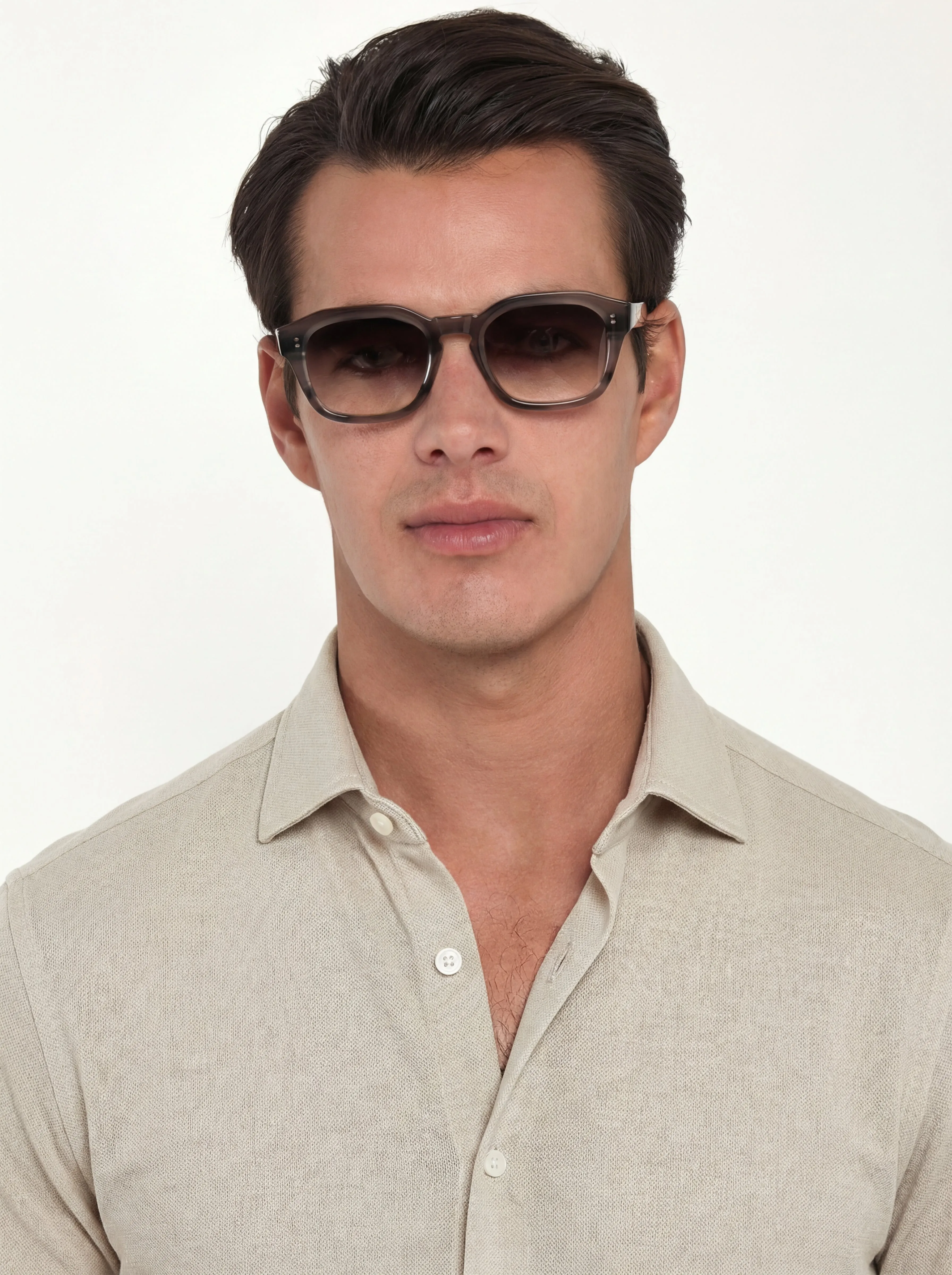 Beige jersey merino shirt - Made in Italy sold by Pini Parma product image thumbnail 2