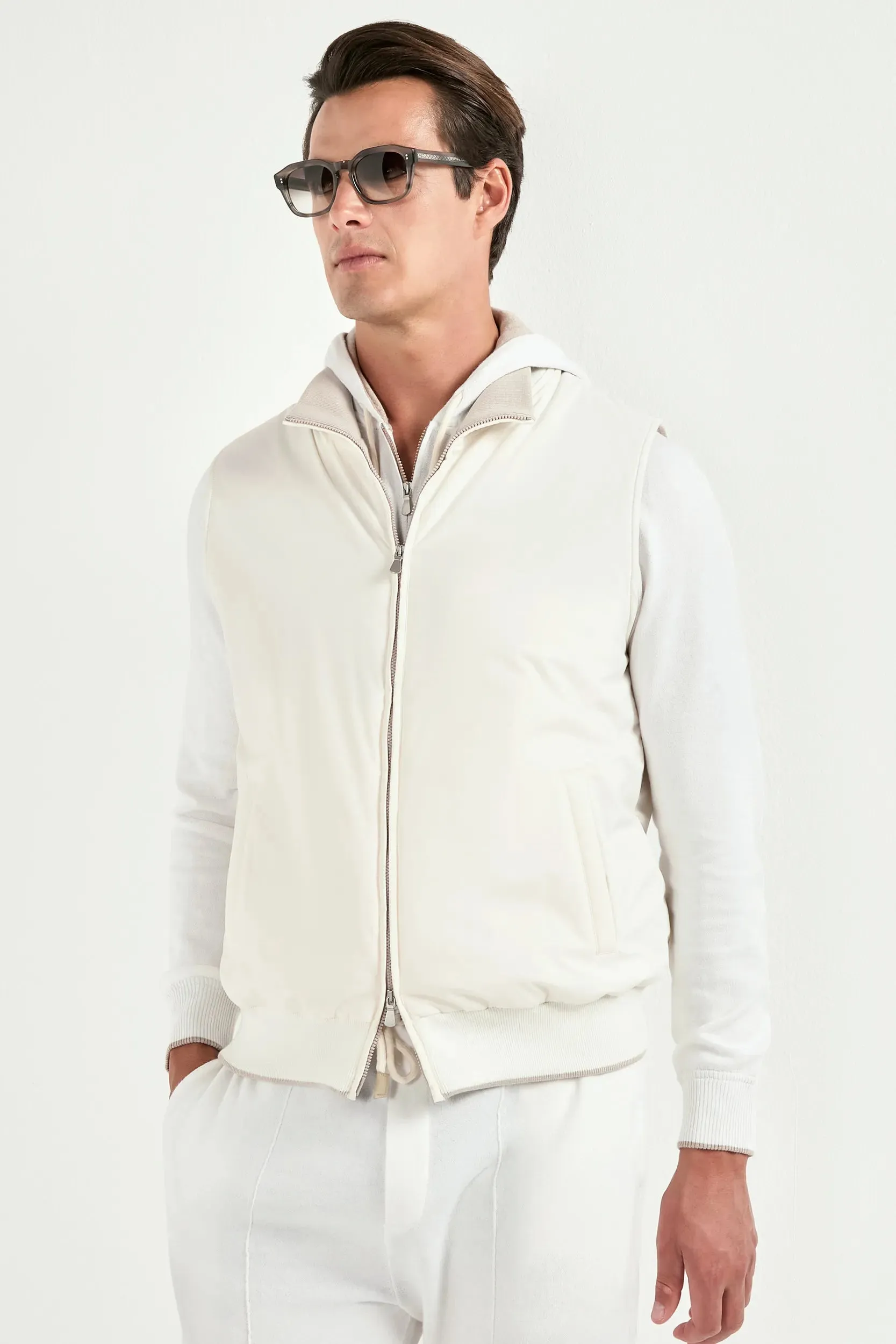 Off-white vest - Made in Italy sold by Pini Parma product image thumbnail 2