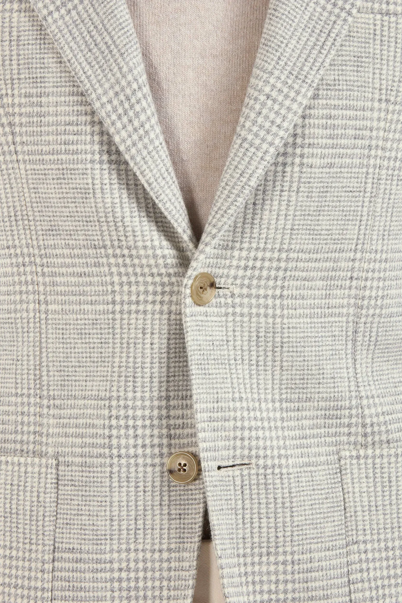 Light grey Prince of Wales jacket - Made in Italy sold by Pini Parma product image thumbnail 3