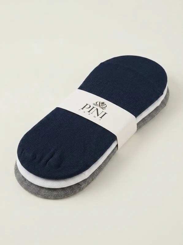 3 Pack Invisible socks - Made in Italy made by Pini Parma