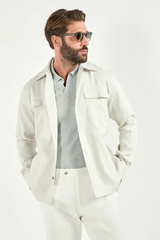 Ice overshirt - Made in Italy made by Pini Parma
