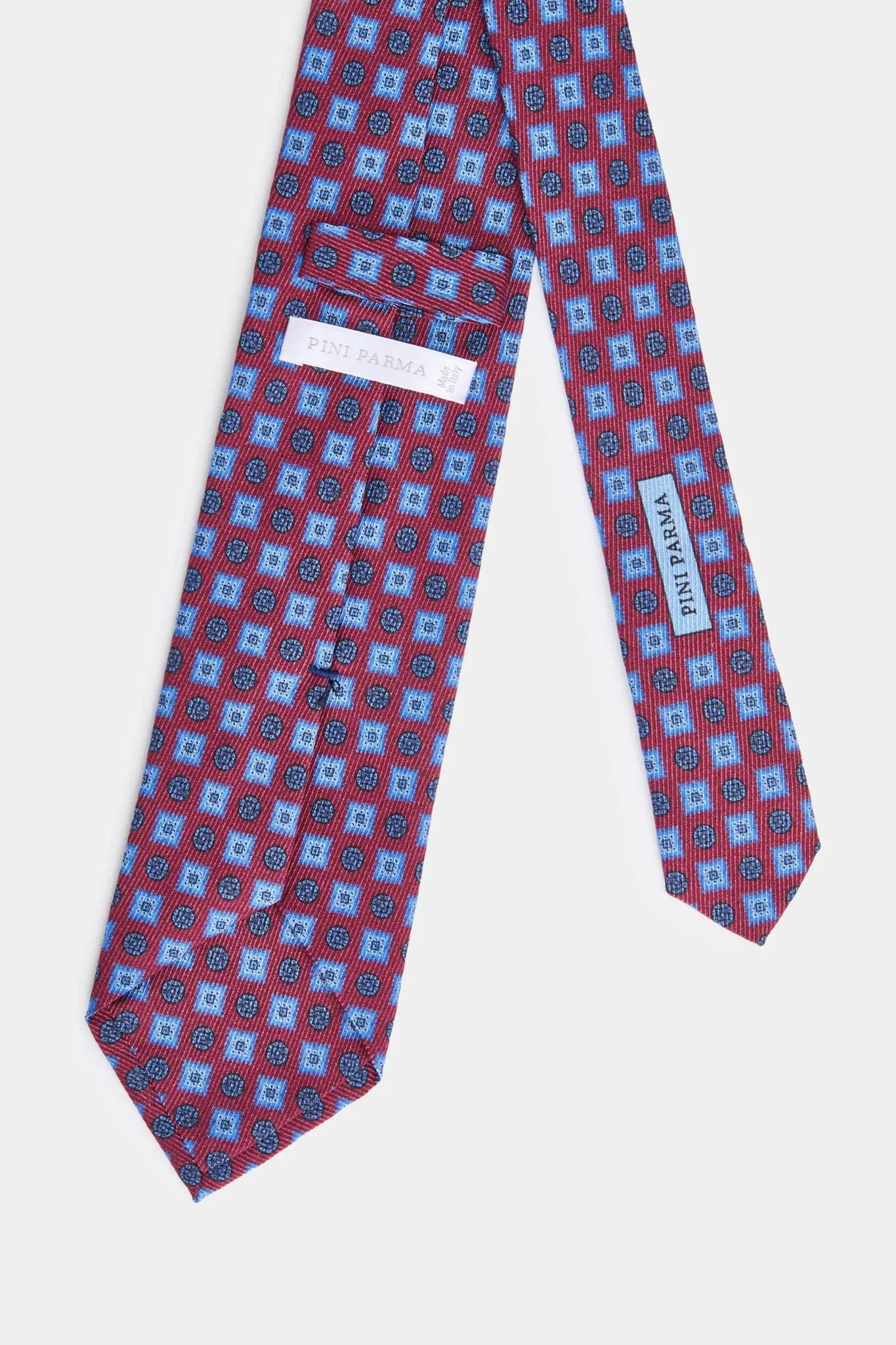 Burgundy fancy tie - Made in Italy sold by Pini Parma product image thumbnail 4