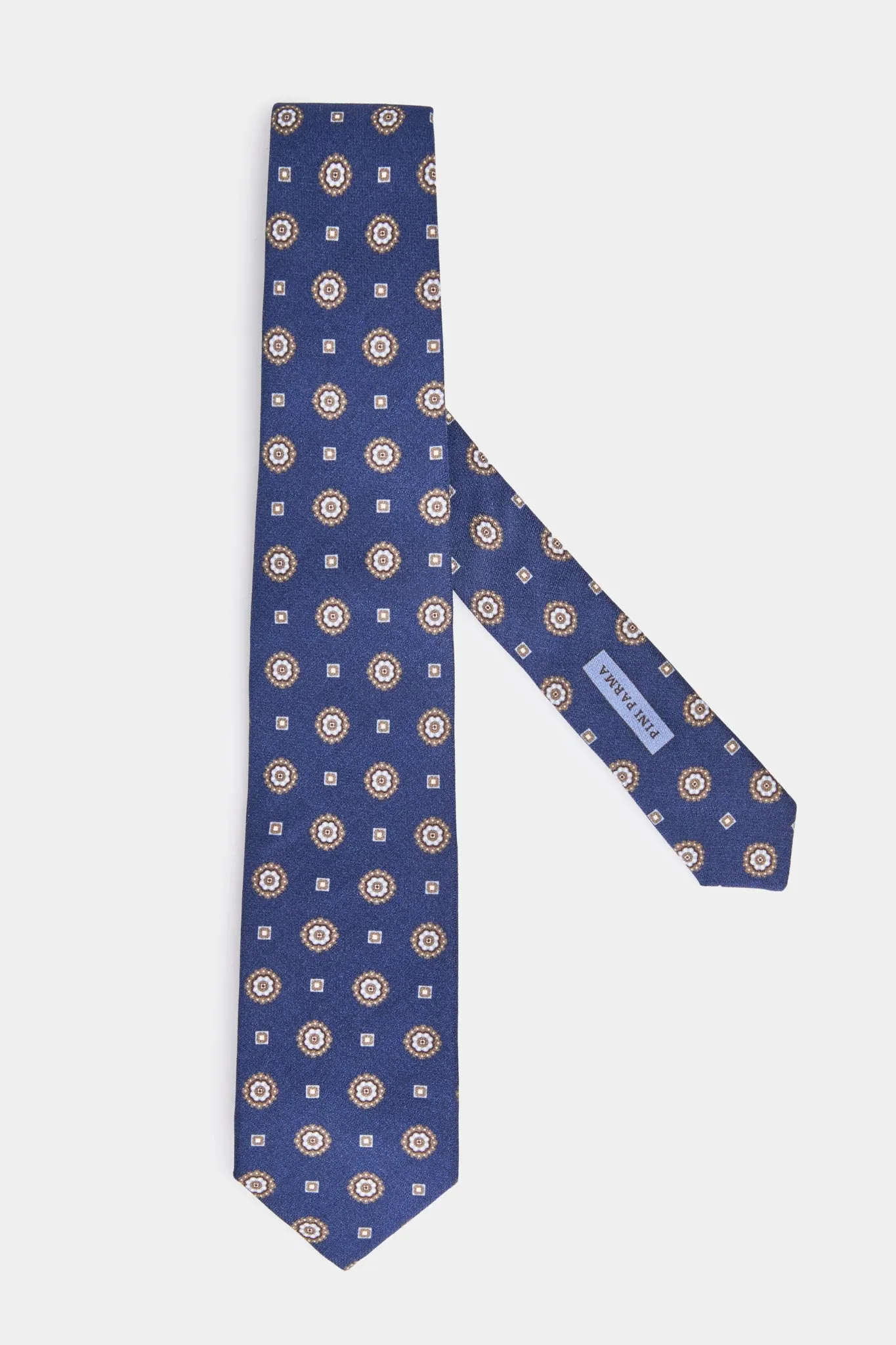 Blue fancy tie - Made in Italy sold by Pini Parma