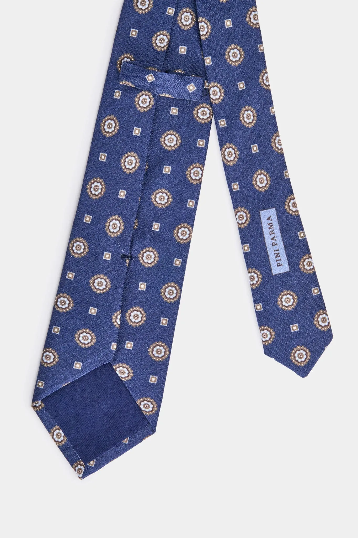 Blue fancy tie - Made in Italy sold by Pini Parma product image thumbnail 4