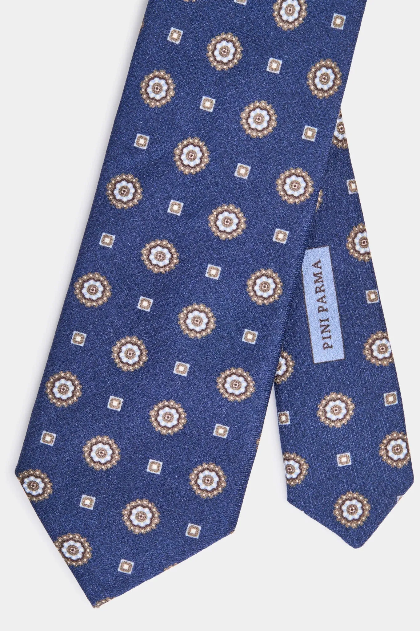 Blue fancy tie - Made in Italy sold by Pini Parma product image thumbnail 3