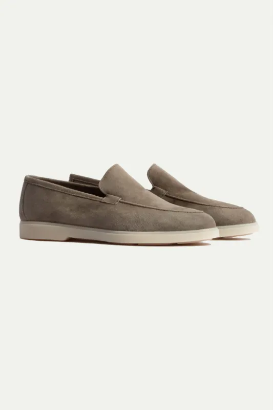 Taupe loafers - Made In Italy sold by Pini Parma