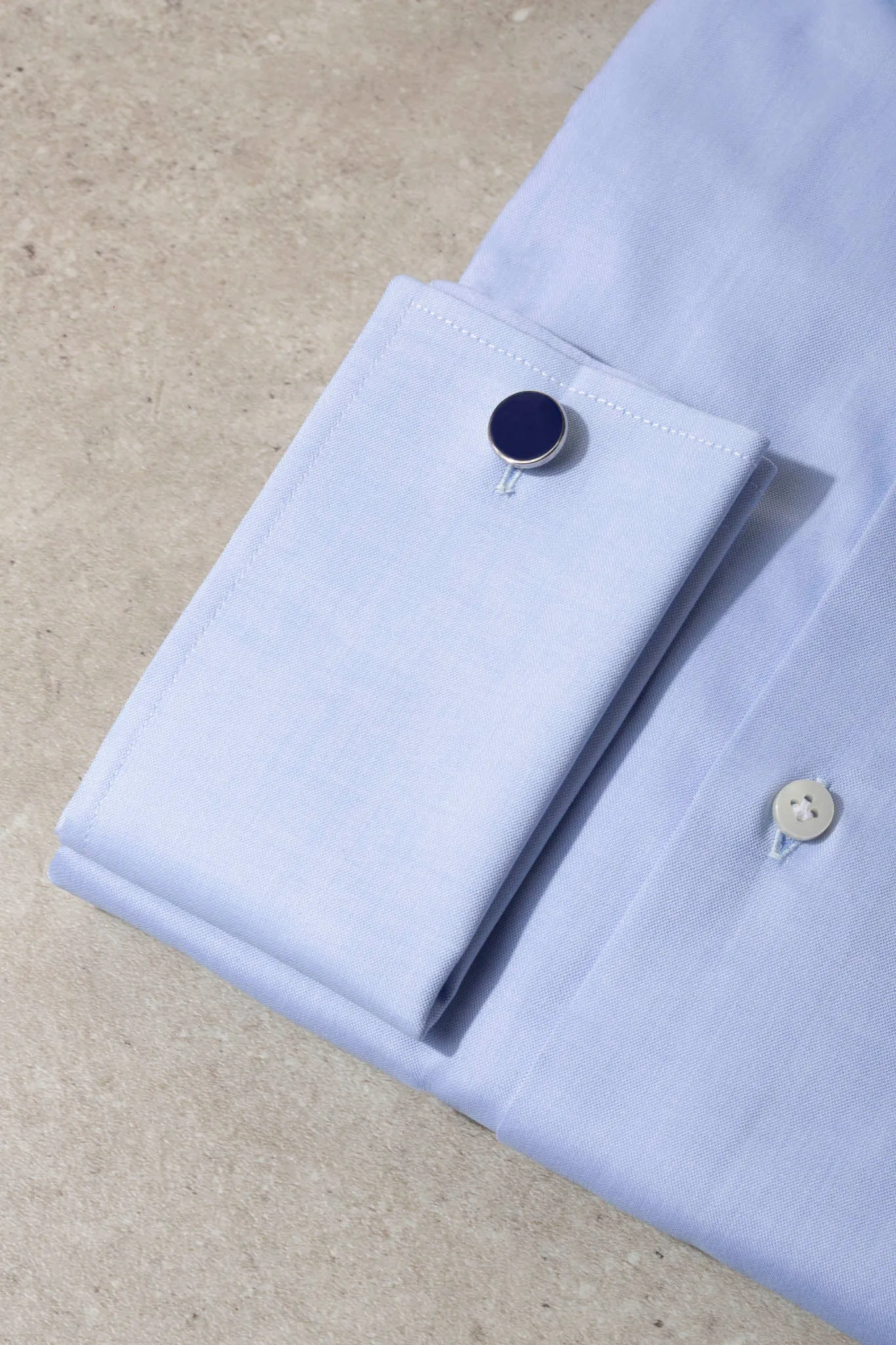 Light blue Shirt with double cuff - Made In Italy sold by Pini Parma product image thumbnail 2