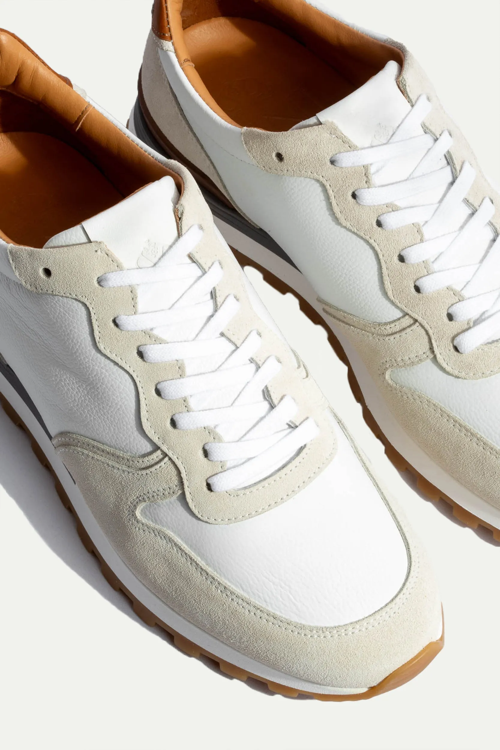 White and Brown runners - Made In Italy sold by Pini Parma product image thumbnail 2