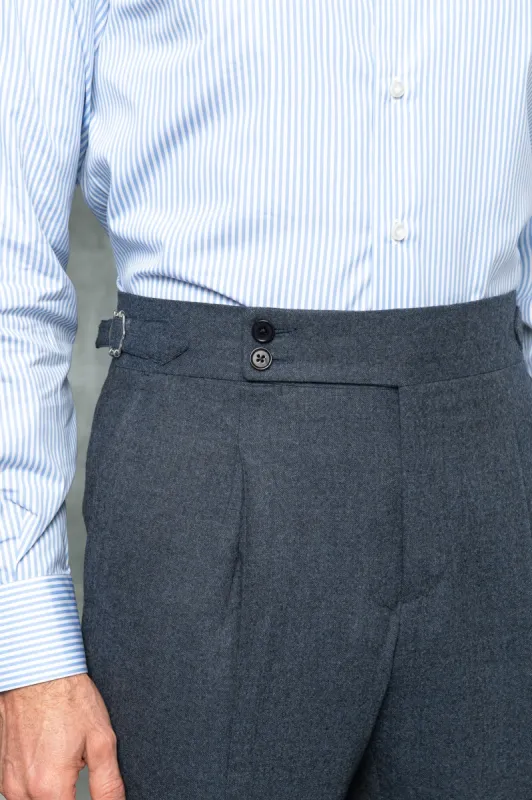 Avio Flannel Trousers "Soragna Capsule Collection" – Made in Italy sold by Pini Parma