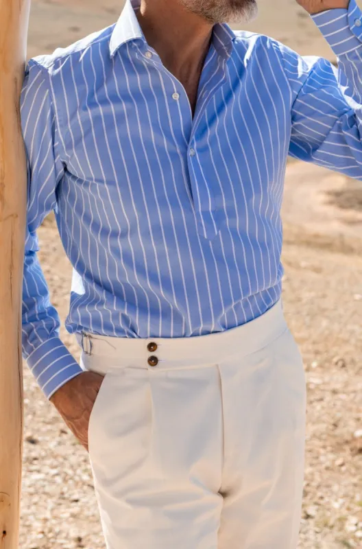 Portofino popover shirt - Made in Italy sold by Pini Parma