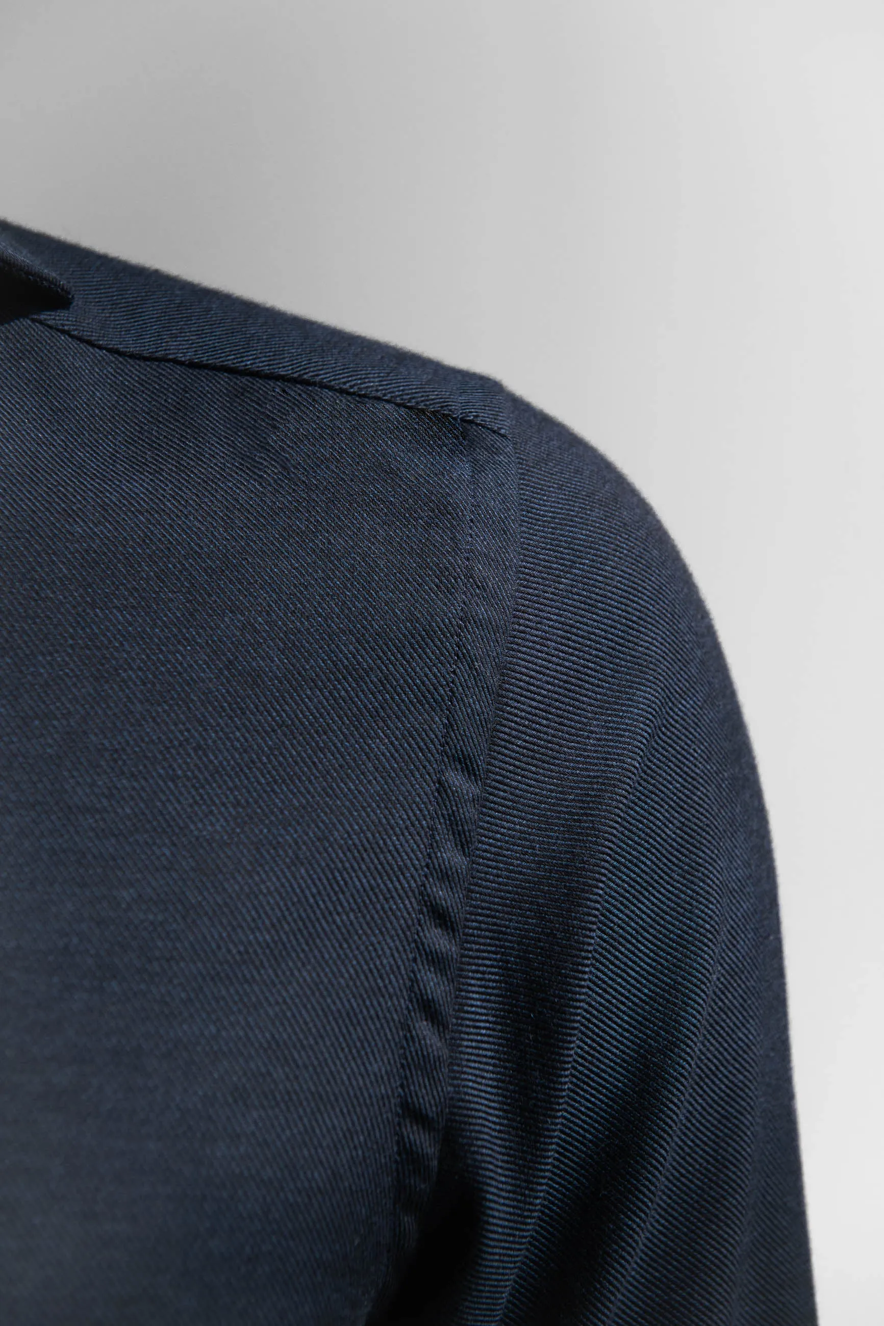 Blue cashmere and cotton shirt - Made in Italy sold by Pini Parma product image thumbnail 3