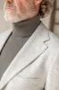 Light grey herringbone jacket - Made in Italy sold by Pini Parma