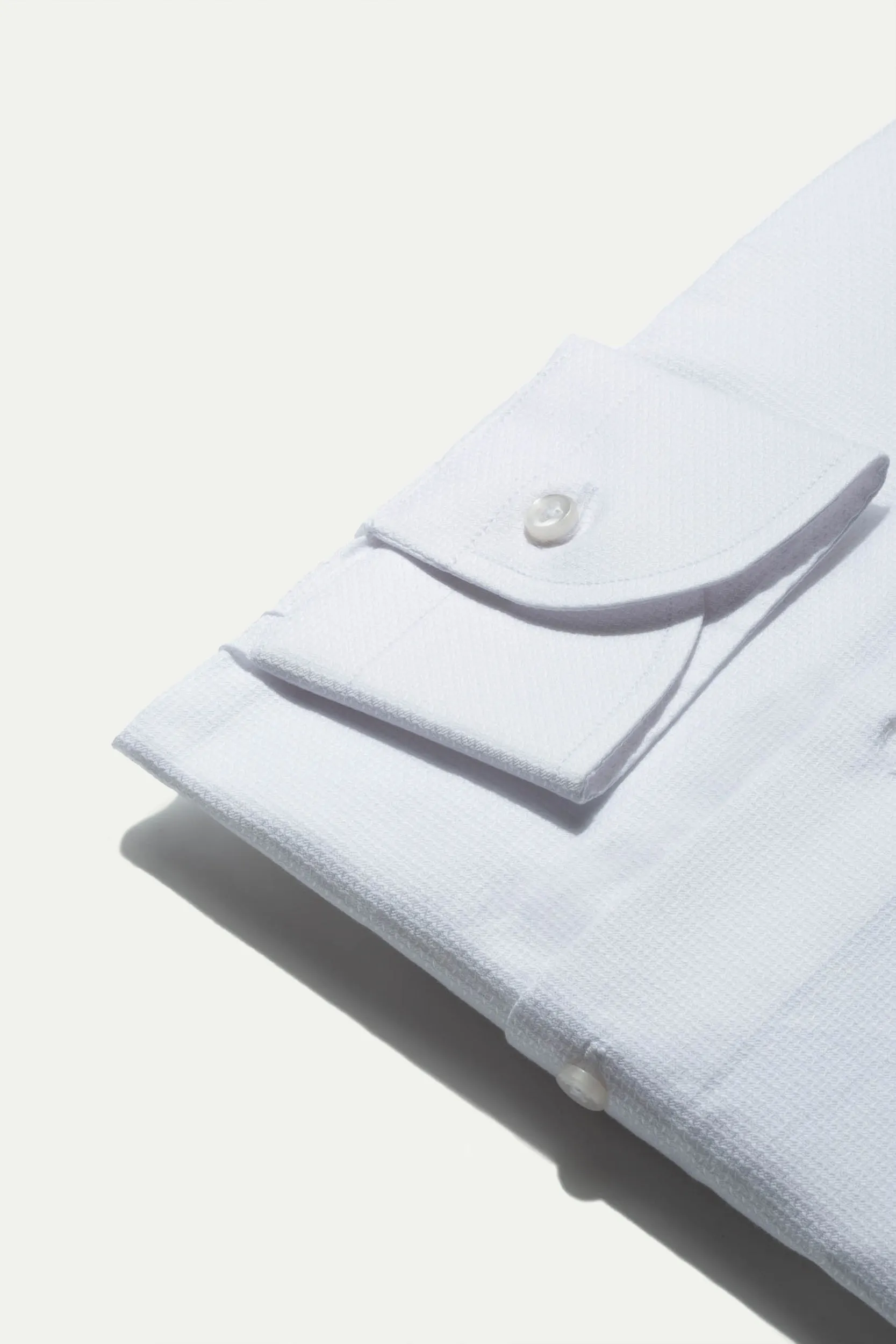 White textured shirt - Made In Italy sold by Pini Parma product image thumbnail 3