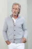 Light grey cable knit cardigan – Made in Italy sold by Pini Parma