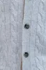 Light grey cable knit cardigan – Made in Italy sold by Pini Parma