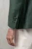 Green jacket in wool and cashmere - Made in Italy sold by Pini Parma