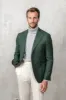 Green jacket in wool and cashmere - Made in Italy sold by Pini Parma