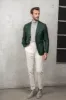 Green jacket in wool and cashmere - Made in Italy sold by Pini Parma