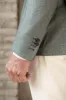 Sage jacket in wool, cotton and silk - Made in Italy sold by Pini Parma