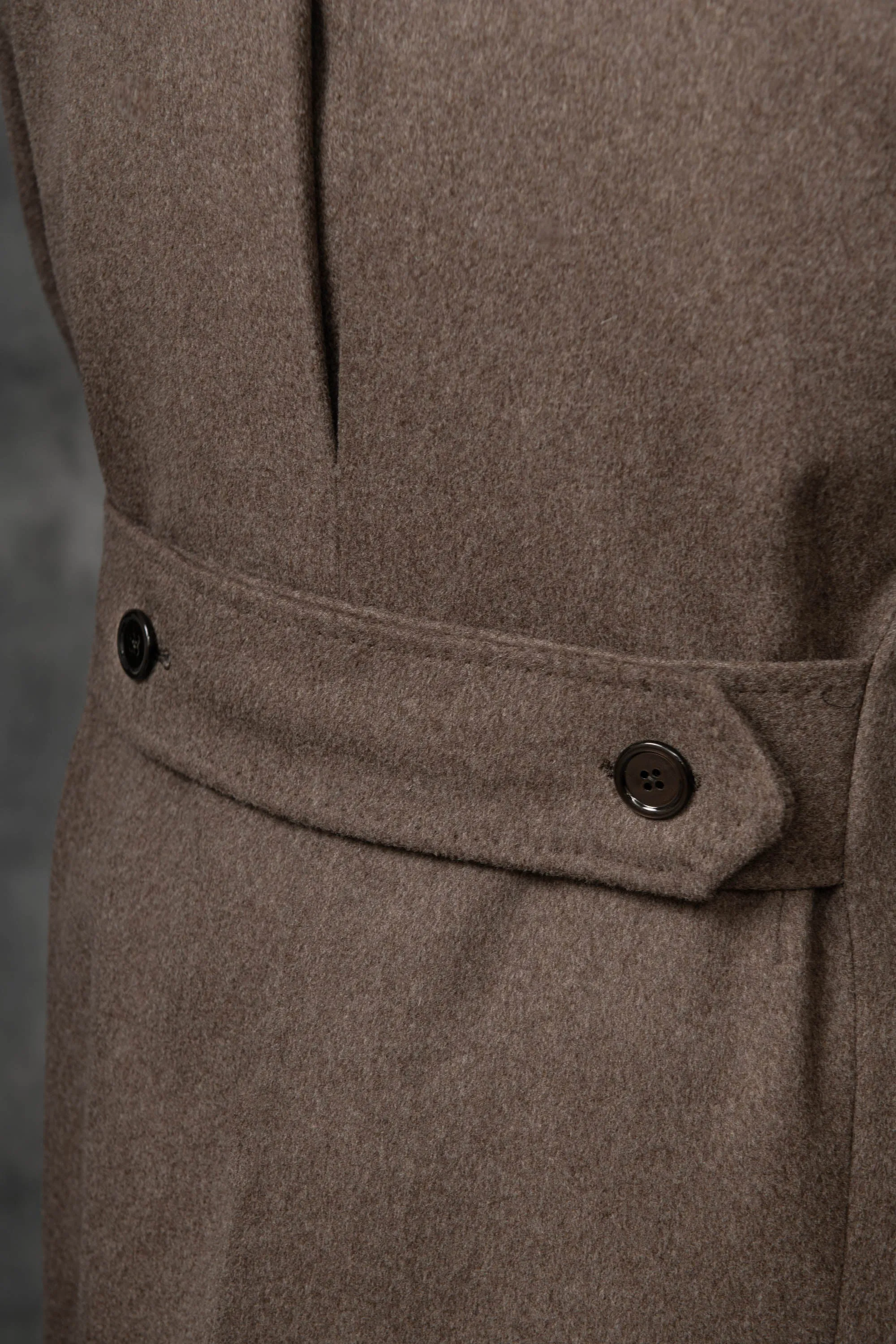 Taupe polo coat – Made in Italy sold by Pini Parma product image thumbnail 5