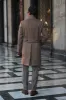 Taupe polo coat – Made in Italy sold by Pini Parma