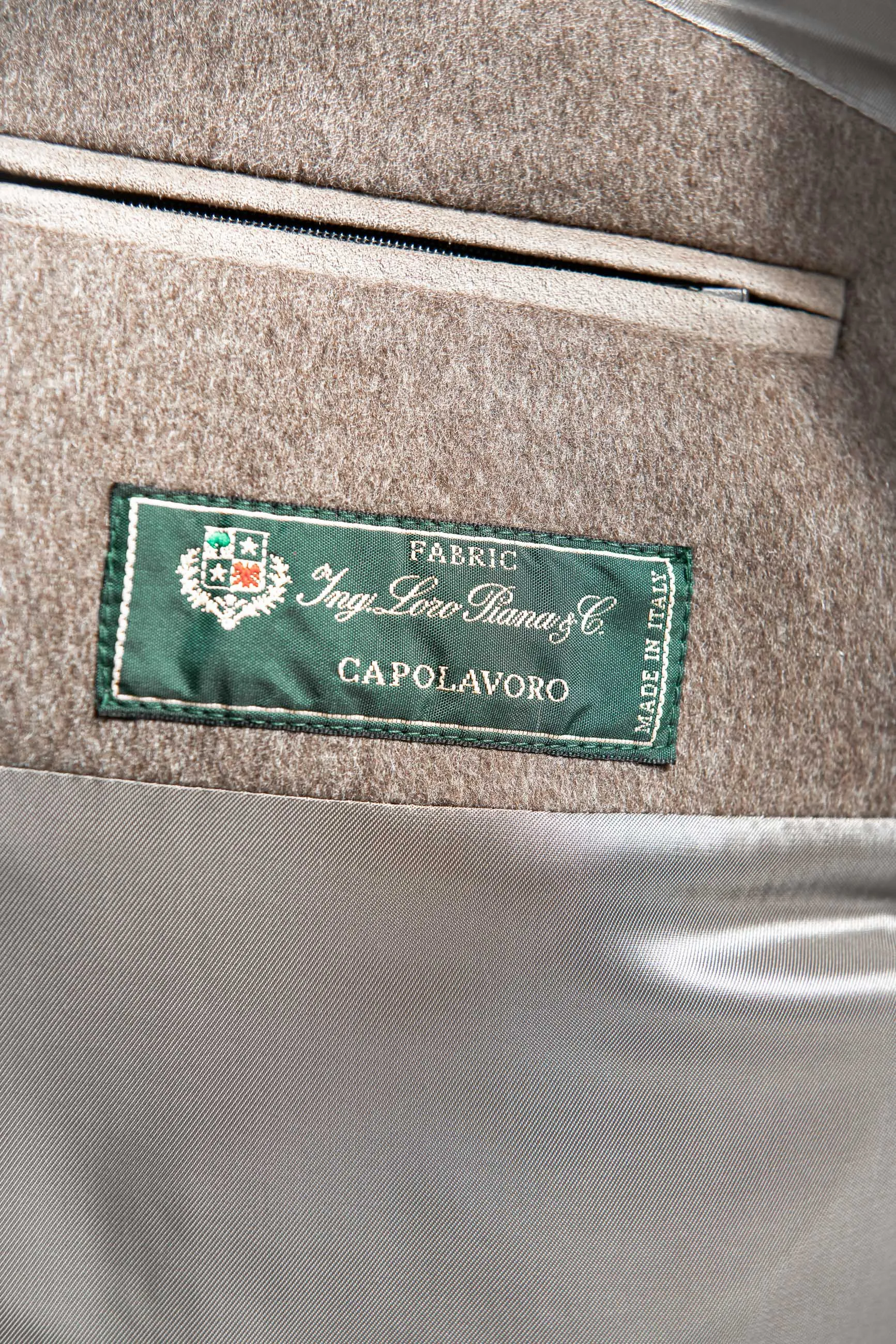 Taupe mink collar bomber – Made in Italy sold by Pini Parma product image thumbnail 4