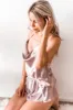 Celine Cowl Cami Bottoms in Lavender sold by One Empire Sleep