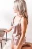 Celine Cowl Cami Bottoms in Lavender sold by One Empire Sleep