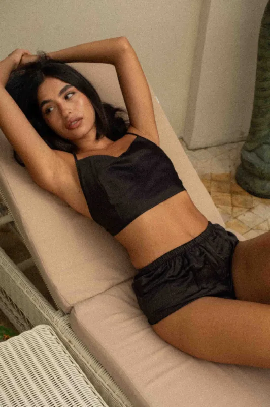 Kiah Black Cami Short Set sold by One Empire Sleep