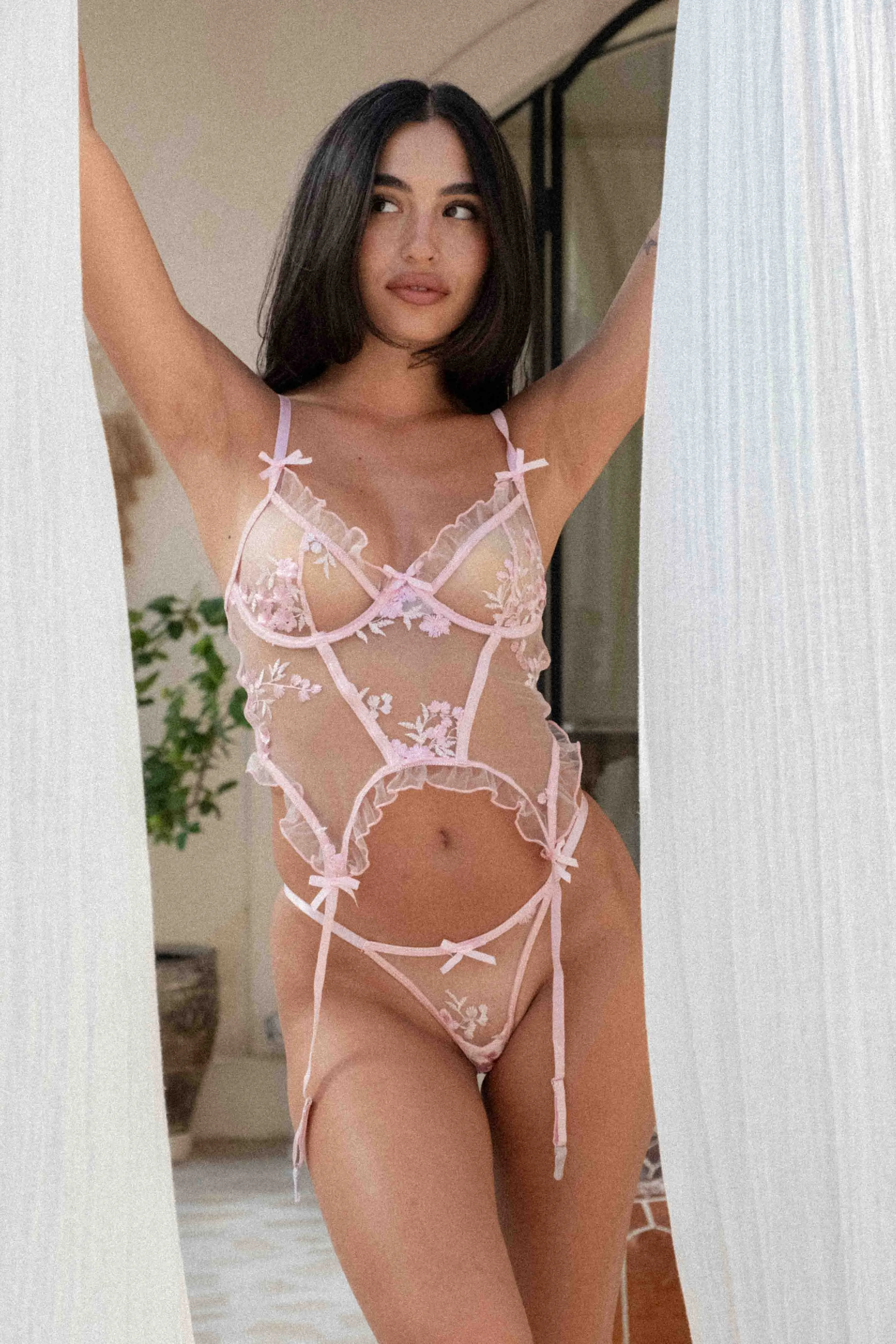 Sasha Pink Intimates Set sold by One Empire Sleep product image thumbnail 4