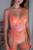 Isla Orange Lingerie Set sold by One Empire Sleep