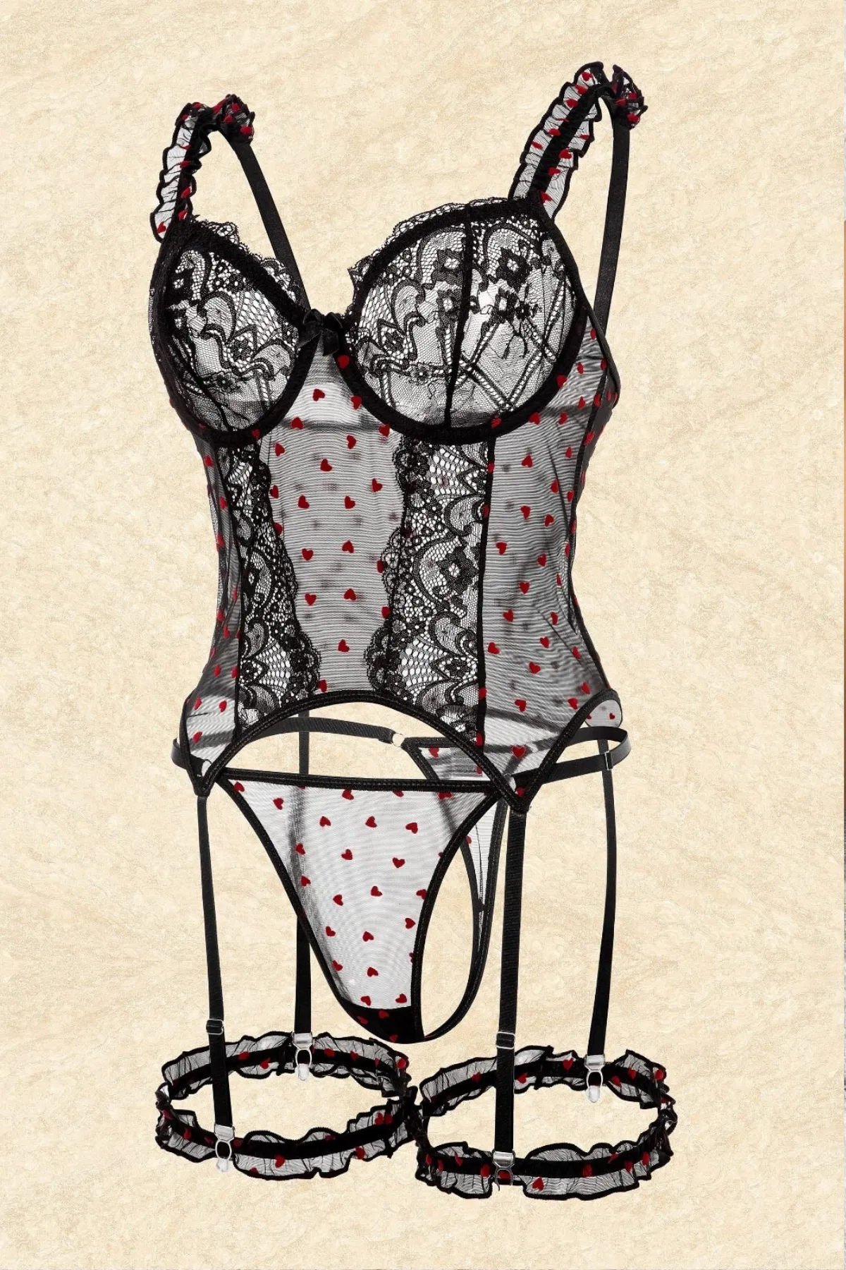 Aurora Black Intimates Set sold by One Empire Sleep product image thumbnail 2