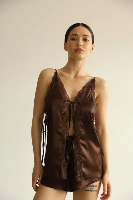 Lucy - Chocolate pjs sold by The Robe