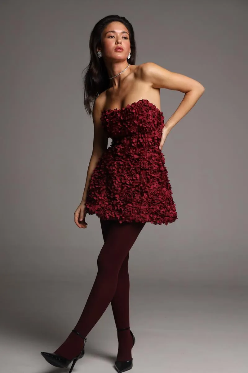 Kerry - Burgundy dress sold by The Robe product image thumbnail 5