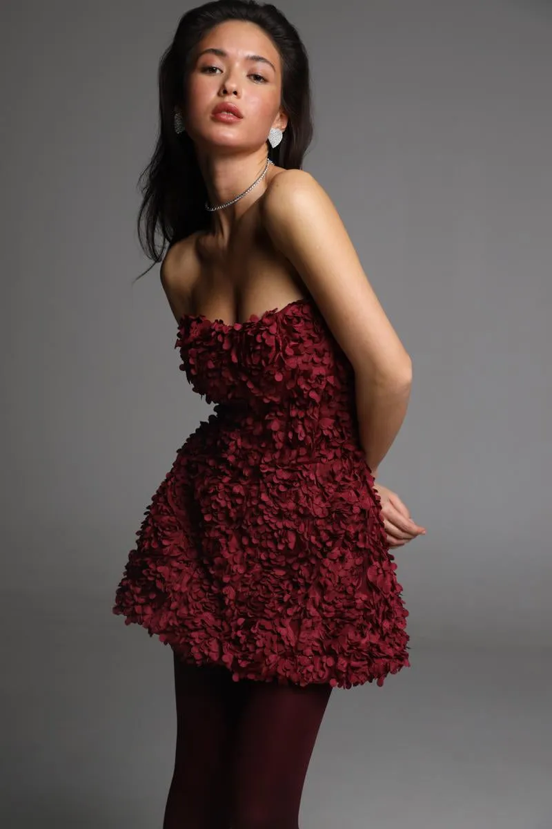 Kerry - Burgundy dress sold by The Robe