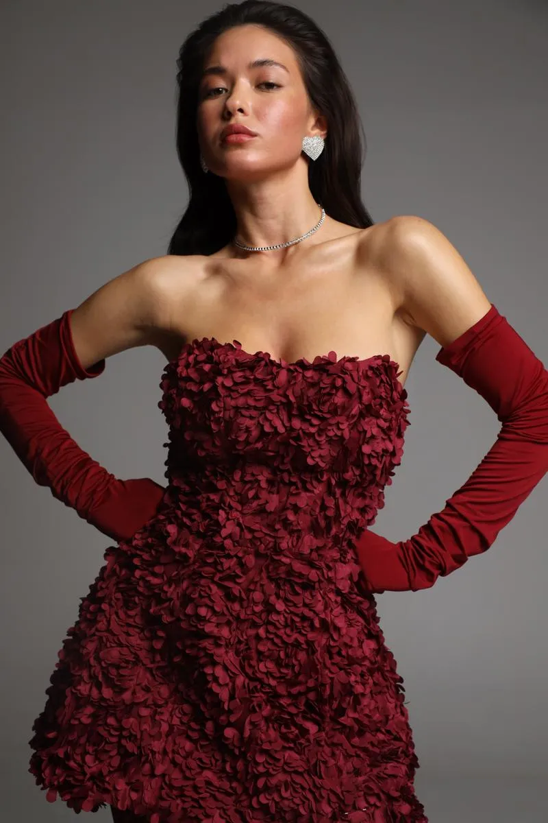 Kerry - Burgundy dress sold by The Robe product image thumbnail 4