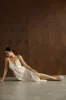 Mary - White long slip dress sold by The Robe